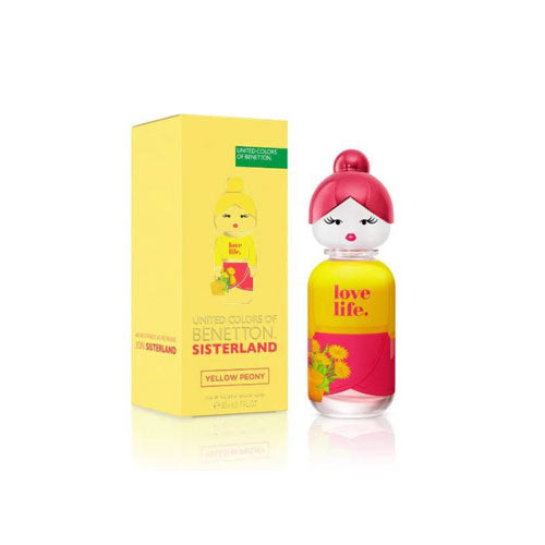 Benetton Ladies Sisterland Yellow Peony Eau de Toilette (EDT) 2.7 oz / 80 ml | wmafusion:8433982024122