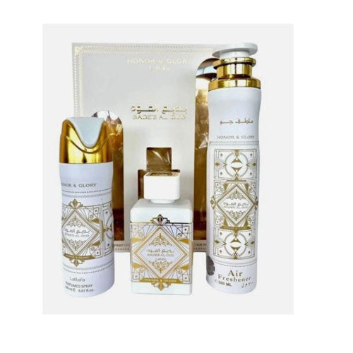 Lattafa Badee Al Oud Honor and Glory Eau de Parfum (EDP) 3.4 oz / 100 ml Gift Set | wmafusion:6290362341215