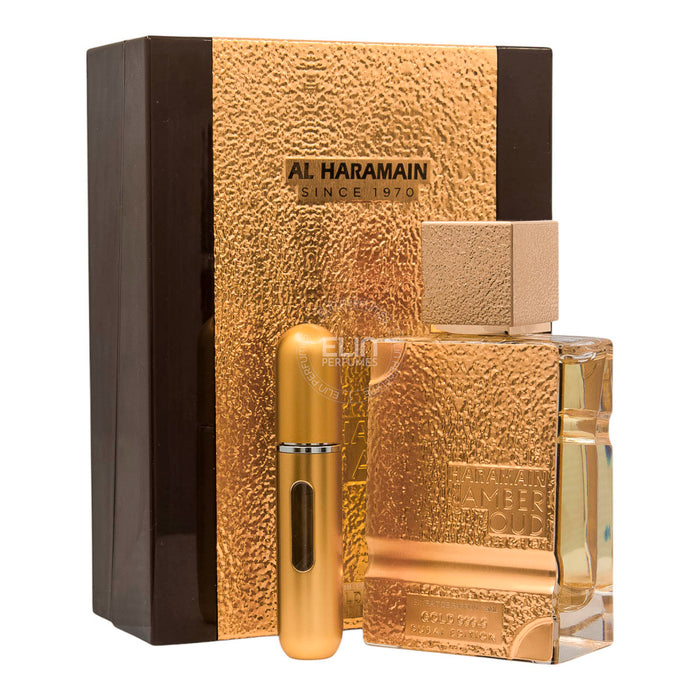 Al Haramain Unisex Amber Oud Gold 999.9 Dubai Edition Extrait de Parfum Spray 2.5 oz / 75 ml