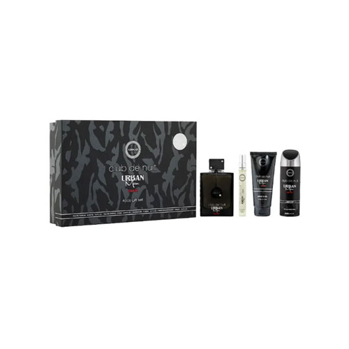 SET ARMAF CLUB DE NUIT URBAN MAN ELIXIR ( 4 PC )3.4 OZ  EDP SP /0.34 OZ  TRAVEL /3.4 OZ SG / 6.8 OZ BS | wmafusion:6295199814888