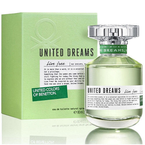Benetton Ladies United Dream Live Free Eau de Toilette (EDT) 2.7 oz / 80 ml | wmafusion:8433982000553