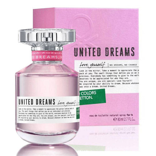 Benetton Ladies United Dreams Love Yourself Eau de Toilette (EDT) 2.7 oz / 80 ml | wmafusion:8433982017070