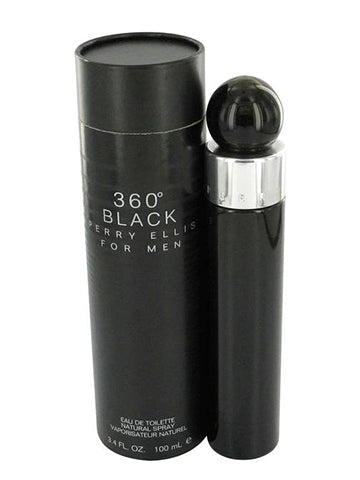 Perry Ellis 360 Black Men Eau de Toilette (EDT) 3.4 oz / 100 ml | wmafusion:844061000513
