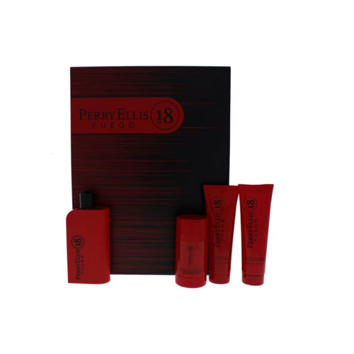 Perry Ellis 18 Fuego Eau de Toilette (EDT) 3.4 oz / 100 ml Gift Set | wmafusion:844061011892