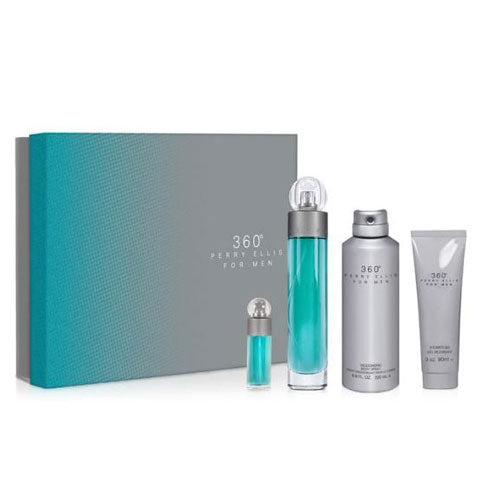Perry Ellis 360 Men Eau de Toilette (EDT) 3.4 oz / 100 ml Gift Set | wmafusion:844061012585