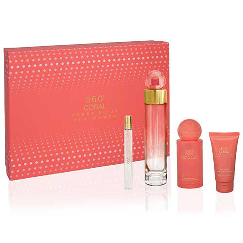 Perry Ellis 360 Coral Woman Eau de Parfum (EDP) 0.4 oz / 12 ml Gift Set | wmafusion:844061013322