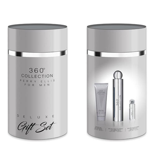 Perry Ellis 360 Collection Eau de Toilette (EDT) 3.4 oz / 100 ml Gift Set | wmafusion:844061013650