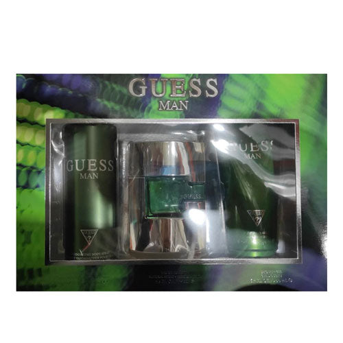 Set Guess Men (3 Pc) Eau de Toilette (EDT) Spray 2.5 oz / 75 ml / Shower Gel 6.7 / 200 ml / Body Spray 6.0 oz / 180 ml | wmafusion:85715329356